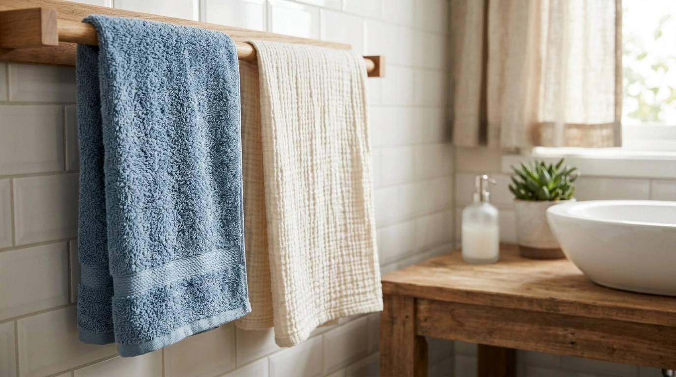 Cotton Gauze vs Terry: Which Hand Towel Dries Faster?