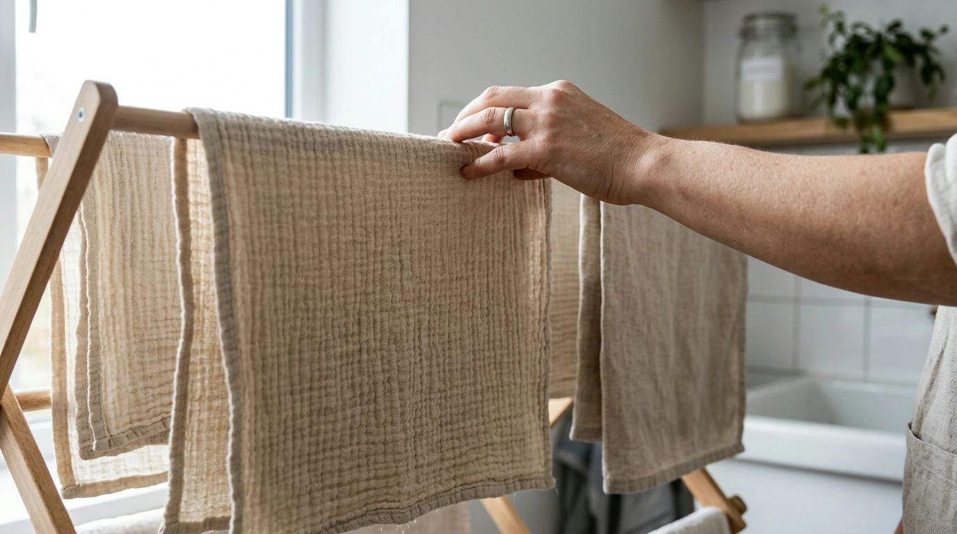Wash & Dry Cotton Gauze Towels Without Shrinking
