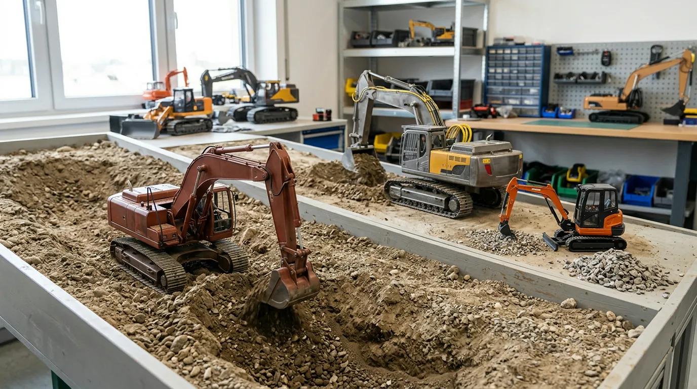 Remote Control Excavator Types: Scale, Power, Build